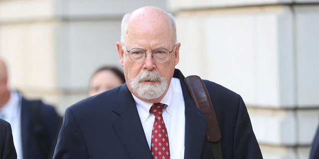 Special Counsel John Durham departs the U.S. Federal Courthouse after opening arguments in the trial of attorney Michael Sussmann.
